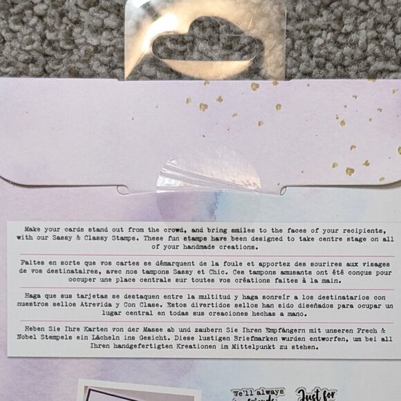 SASSY & CLASSY Crafter's Companion Photopolymer Stamp "Partners In Crime"; 7 pc - Picture 3 of 3